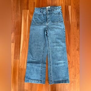 ROLLA'S Blue high rise, wide leg Jeans. Size 27.